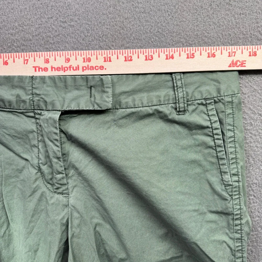 J.Crew Chino Shorts Womens 10 Green City Fit Broken-In Twill‎ Casual Summer